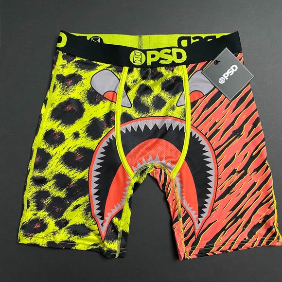 PSD Men's Boxer Brief - Warface Neon Cats Red Print - Picture 2 of 2